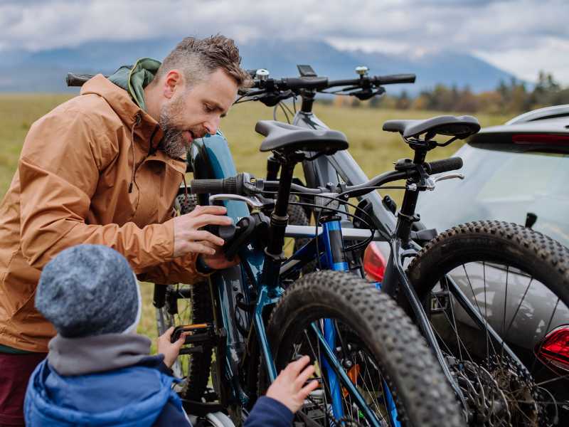 Fahrradträger für den einfachen Transport mehrerer Fahrräder 